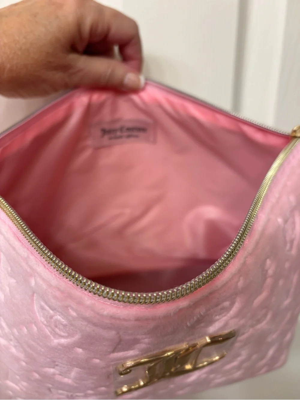 Juicy Couture large velour makeup bag - NWT